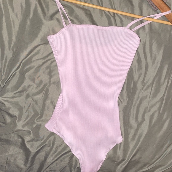 Pink Ribbed Bodysuit from Aritzia - Picture 2 of 2